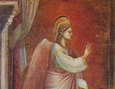 Giotto   Scrovegni   [14]   The Angel Gabriel Sent by God.   