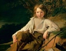 Fisherboy Josef von Amerling 1830 Osterreichische Galerie Belvedere Vienna. ,  