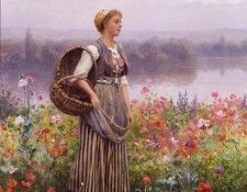 The flower girl. ,  