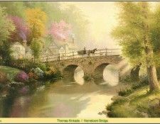 Thomas Kinkade - Hometown Bridge (Abraxsis).  
