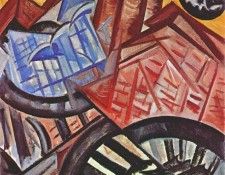 rozanova the factory and the bridge 1913. 