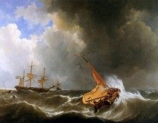 Schotel Johannes Christianus Stormy weather Sun. Schotel, 