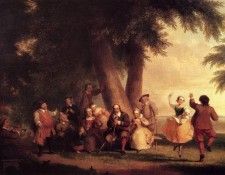 Durand Asher Brown The Dance Of The Battery In The Presence Of Peter Stuyvesant. Дюран, Ашер Браун