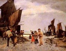 Carrier Belleuse Louis Robert Au Cabestan. ,   Belleuse