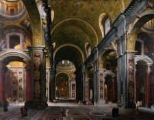 Rome - The Interior of St Peters, 1742. ,  