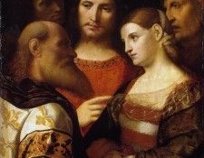 Christ and the Woman Taken in Adultery. , -