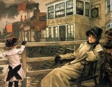 Waiting for the Ferry. Tissot,  