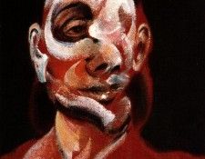 Bacon Three Studies of Muriel Belcher, center panel, 1966. , 