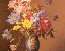 Nigg Josef Flowers In A Blue Vase. , 