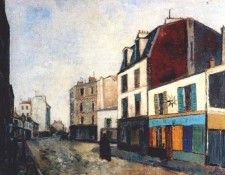 utrillo paintshop at saint ouen 1909. �������, �����