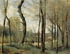 Corot First Leaves near Nantes. , --