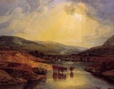 Turner Joseph Mallord William Abergavenny Bridge Monmountshire clearing up after a showery day. ������, ������ ������ �������