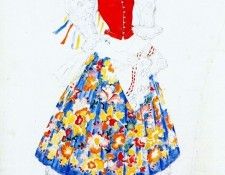 goncharova les noces (costume design for bride). , 