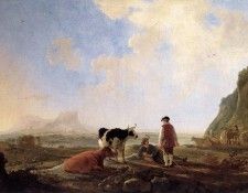 CUYP Aelbert Herdsmen With Cows. ����, Aelbert