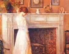 hassam in the old house 1914. ������, ������