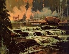 St Gilles - Un Visiteur sur la Riviere Prinsta, Anticosti, De. , -