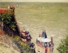 Caillebotte Gustave The pink villa at Trouville Sun. , 