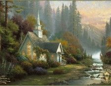 pa ThomasKinkade 04 ForestChapel.  