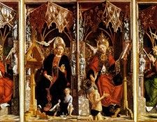 Pacher Micael Altar Of The Four Latin fathers. Pacher, �����