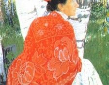 kustodiev the artists wife 1909. ,  (1878-1927)