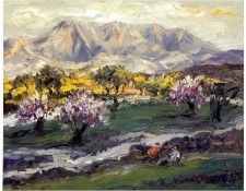 ls Reverte 4Almendros al atardecer. �������, �������