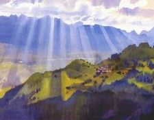 serebryakova mountain landscape 1914. ����������� ������� ���������� (1884-1967)