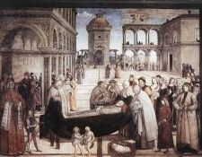 PINTURICCHIO Death Of St Bernadine. 