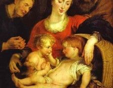 Peter Paul Rubens - Holy Family with St. Elizabeth (Madonna of the Basket). ������, ����� �����