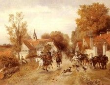 Friedlander Alfred Ritter von Malheim The Approaching Cavalry. ,    Malheim