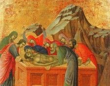 Duccio Burial of Christ, Museo dellOpera del Duomo, Siena..   