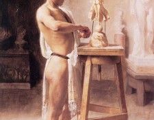 Ross In the Sculptor-s Studio. ,  