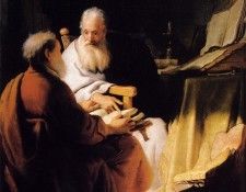       [Two old Men disputing (Peter and Paul)] 1628 (Melbourne, The National Gallery of Victoria) .    