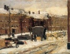 Arntzenius Floris City View In The Snow Sun. Arntzenius, 