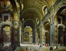 Interieur de Saint Pierre de Rome. ,  
