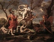 Poussin Venus Presenting Arms to Aeneas. , 