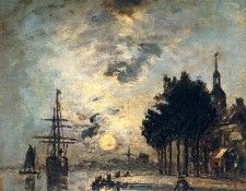 Jongkind Johan Barthold Clair De Lune. Jongkind,  