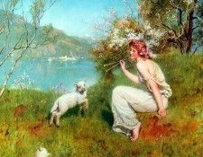 Spring Tune for the lambs. , 
