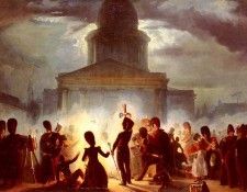 Raffet Auguste A Bivouac In The Place Du Pantheon  1830. Raffet, 