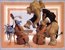 ma Gustafson Animal Orchestra Double Basses. , 
