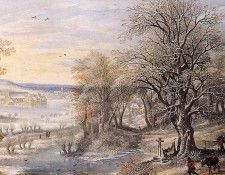 Alsloot van Dennis Winterlandscape Sun . Alsloot,  