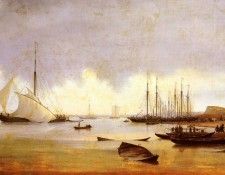 Ivanov anton Ivanovich Fishing Vessels Off A Jetty. ������, ����� ��������