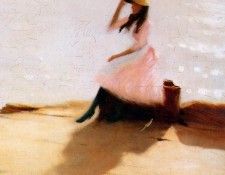 Steer Philip Wilson Young woman at beach Sun. ,  