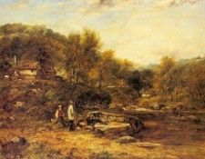 Watts Frederick William Anglers By A Stream. ,  