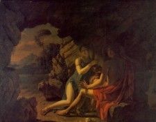 Sappho et Phaon Chantant Leurs Amours Dans Une Grotte. Drolling, ������