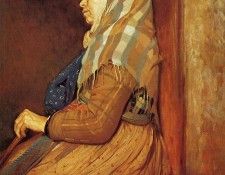 Degas Edgar A Roman Beggar Woman. , --