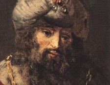 REMBRANDT DAVID AND URIAH DETALJ 2 1665 EREMITAGET.    