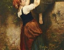 Hublin Emile Auguste A Helping Hand. Hublin,  