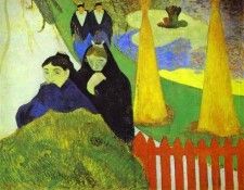 Gauguin - Women From Arles In The Public Garden, The Mistral. , 