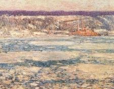 hassam ice on the hudson 1908. , 
