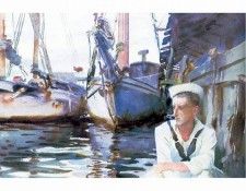 fl art008 basin-with-sailor(john singer sargent)1917. ,  